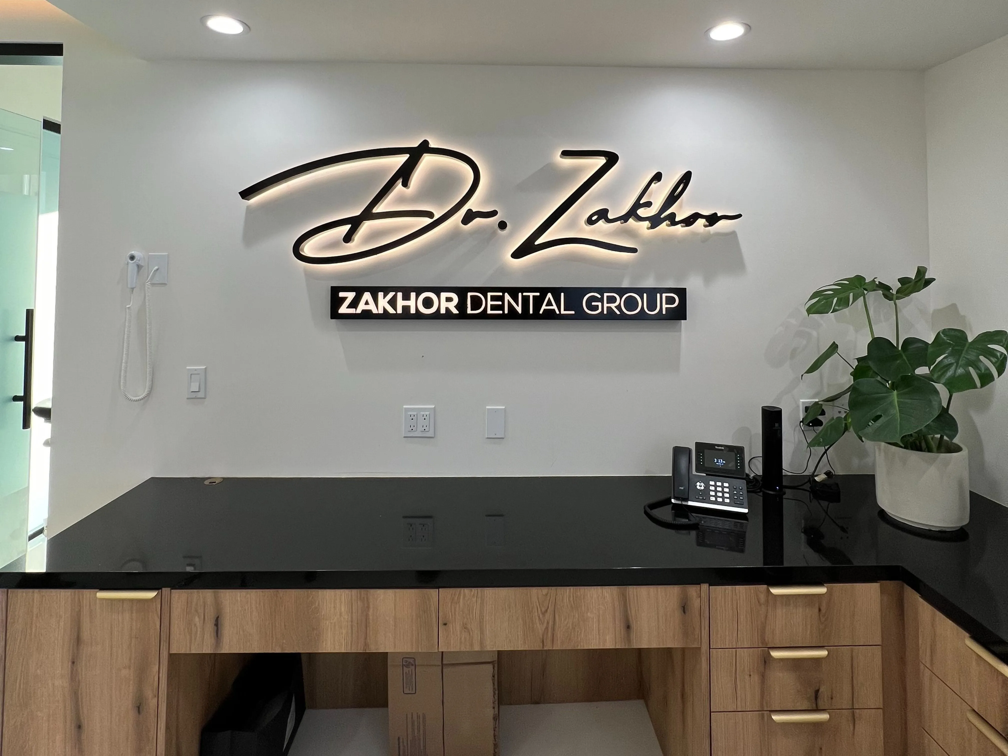 Sign installation example